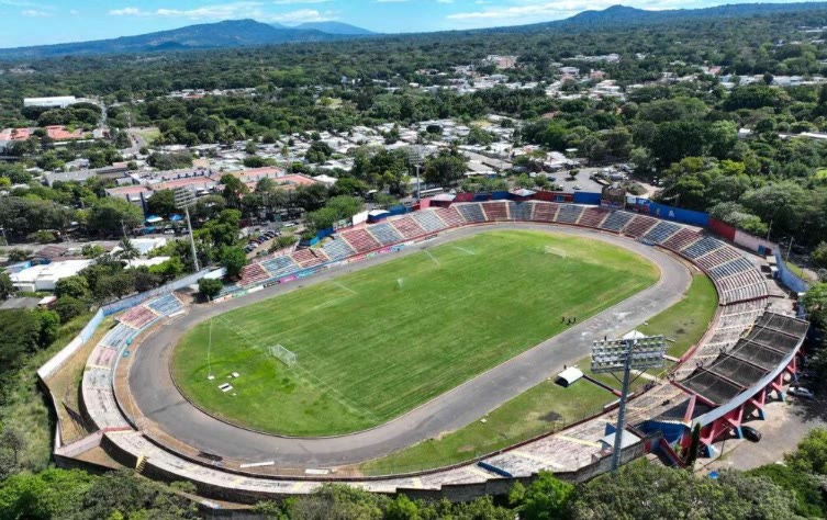 Vista aérea de uno de los estadios incluidos en el programa PRODEPORTE II