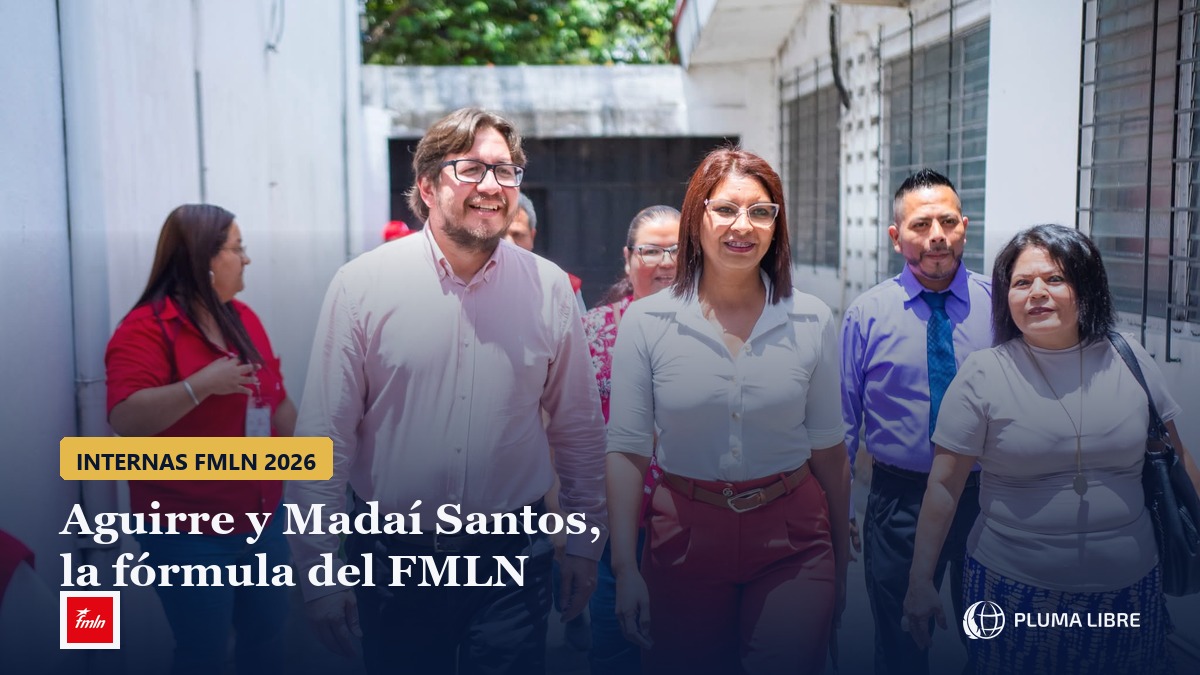 Rafael Aguirre y Madaí Santos, fórmula presidencial del FMLN