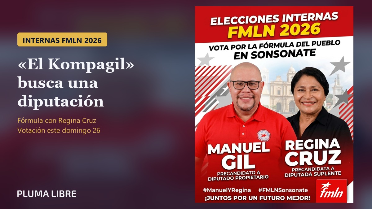 Fórmula del FMLN por Sonsonate en las internas del 26 de julio