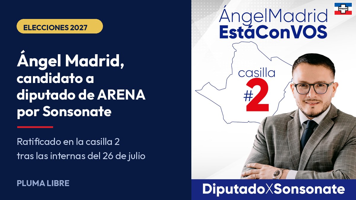Ángel Madrid, candidato a diputado de ARENA por Sonsonate en la casilla 2