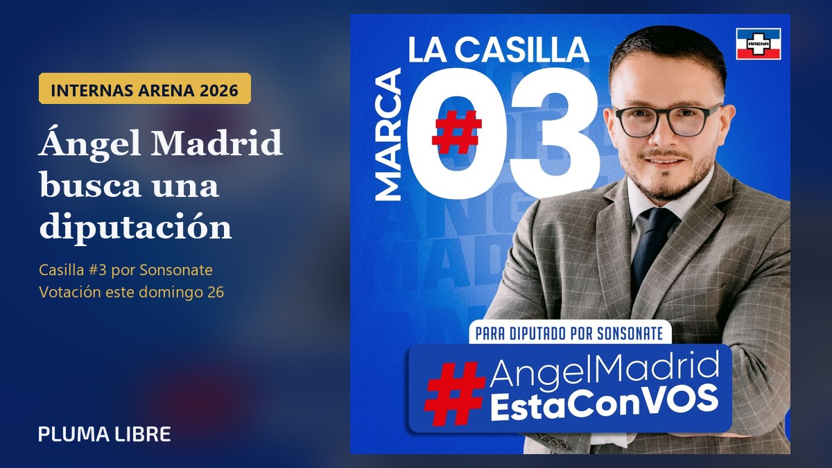 Ángel Madrid, precandidato a diputado por ARENA en Sonsonate, casilla 3